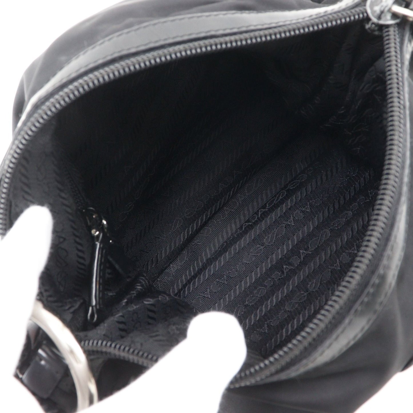 Prada Nylon Nero Black Shoulder — view 6