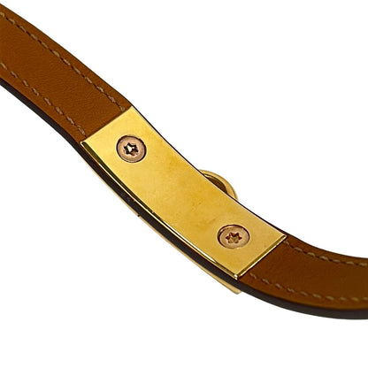 Hermes Choker Medallion Etoupe Gold Necklace — view 3