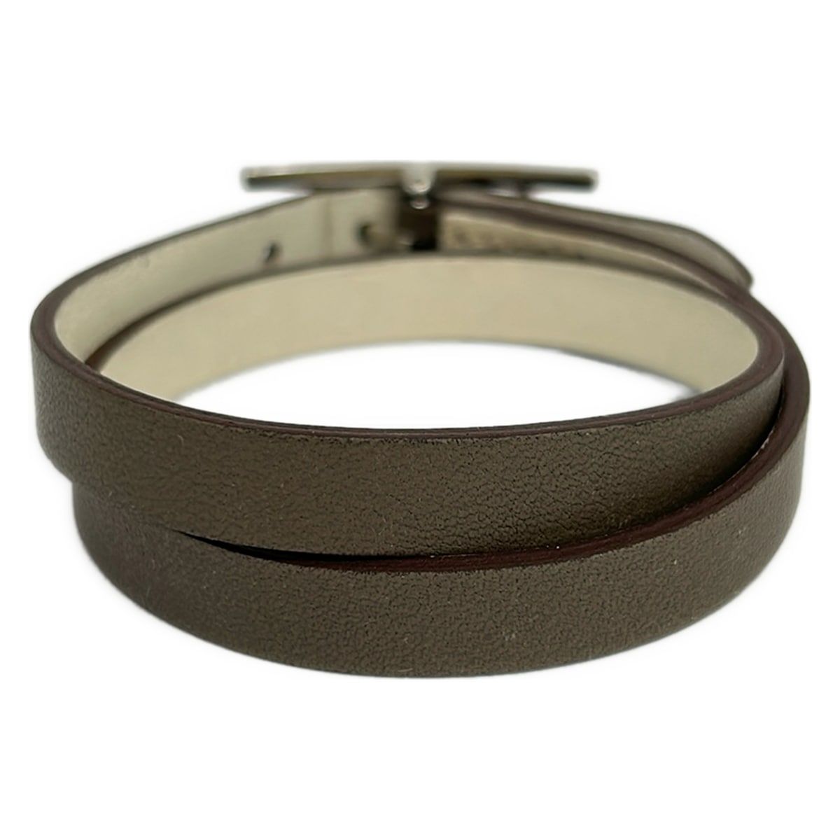 Hermes Bracelet Hapi 3 Etoupe Nata Silver — view 3