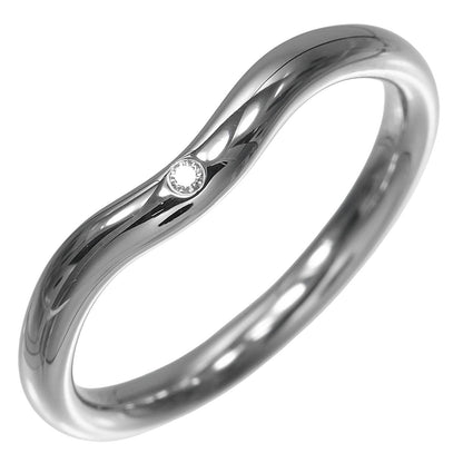 Tiffany & Co Curved Band Platinum Diamond Ring