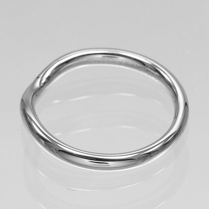 Tiffany & Co Curved Band Platinum Diamond Ring — view 8