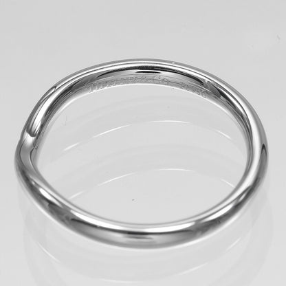 Tiffany & Co Curved Band Platinum Diamond Ring — view 4