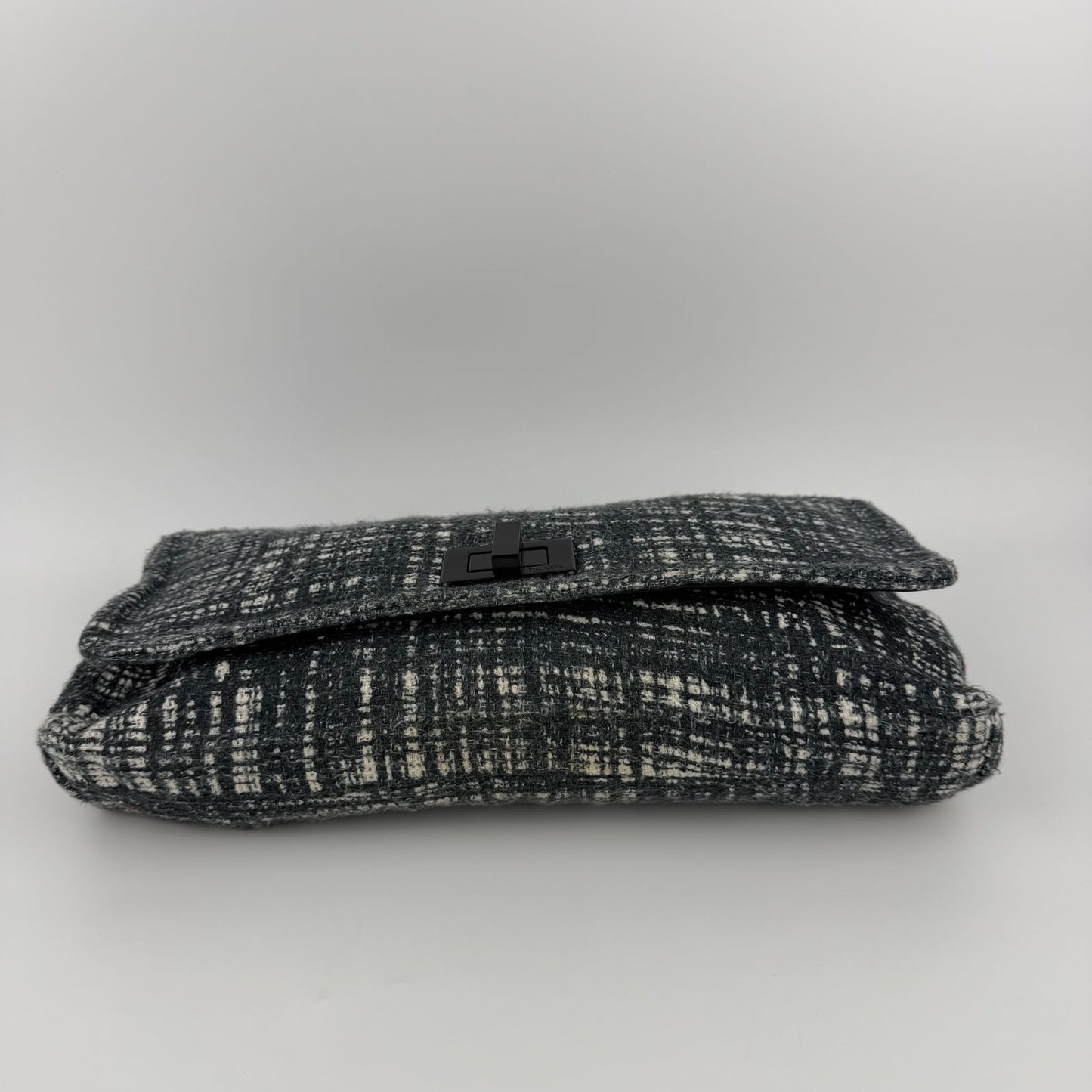 Prada Clutch Tweed Gray Vintage — view 6