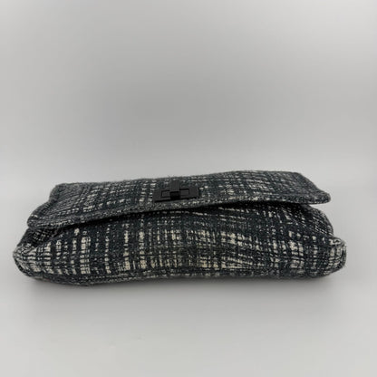 Prada Clutch Tweed Gray Vintage — view 6