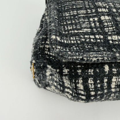 Prada Clutch Tweed Gray Vintage — view 7