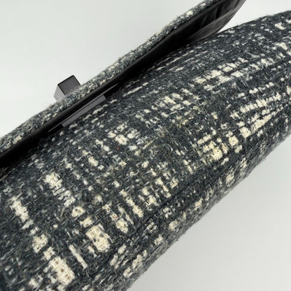 Prada Clutch Tweed Gray Vintage — view 9