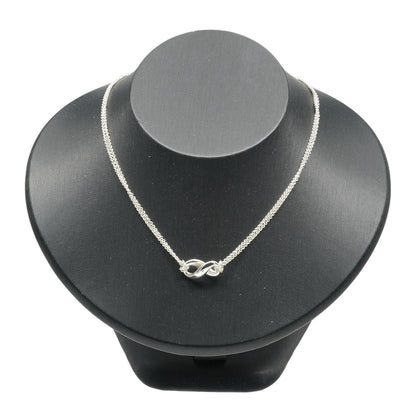 Tiffany & Co Infinity Double Chain 925 Sterling Silver Necklace — view 2