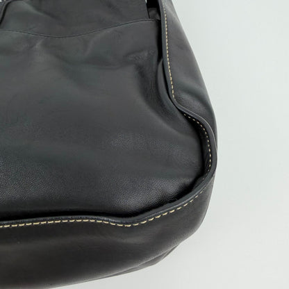 Prada Shoulder Bag Hobo Black Leather Vintage — view 8