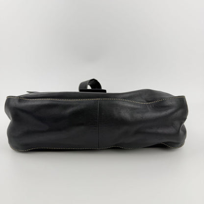 Prada Shoulder Bag Hobo Black Leather Vintage — view 5