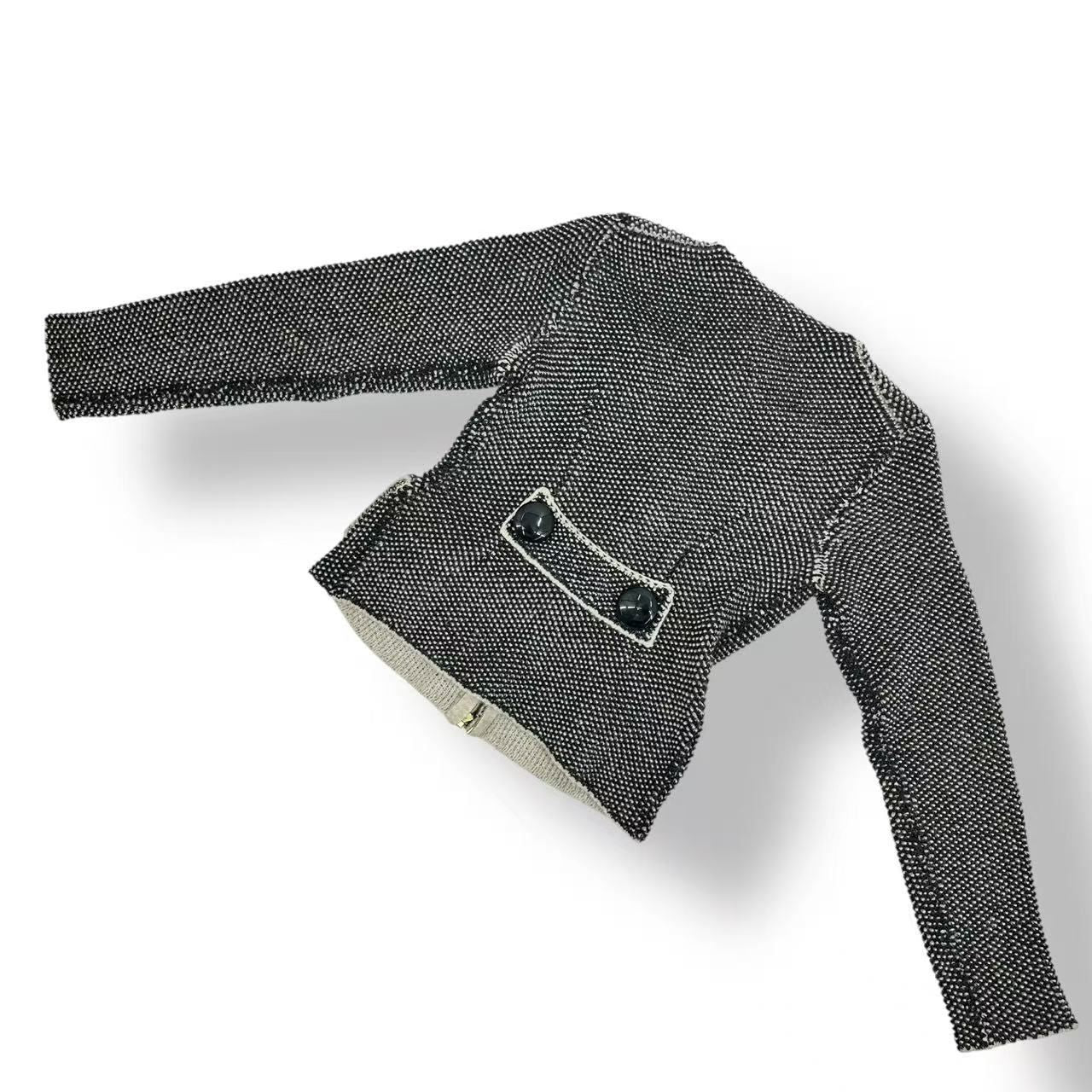 Louis Vuitton Collarless Jacket Black — view 3