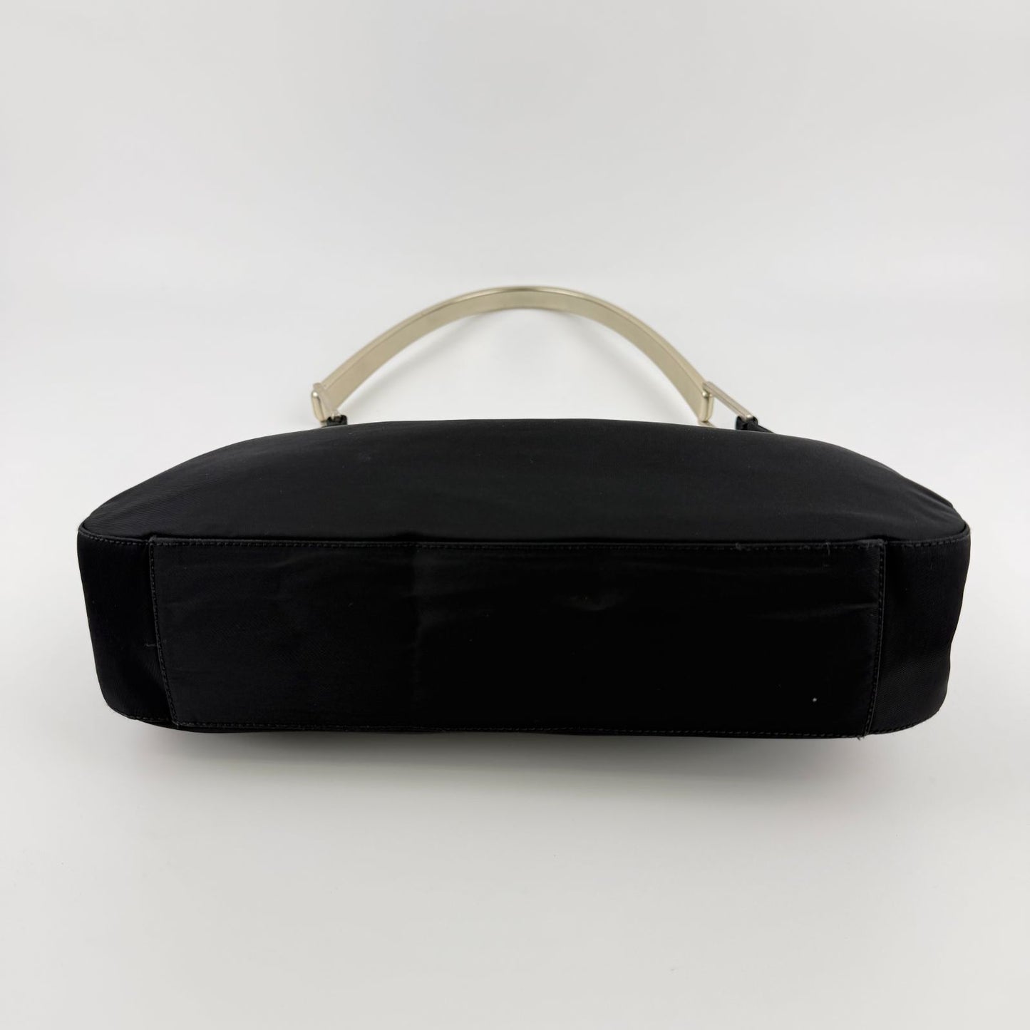 Prada Shoulder Bag Hobo Black Nylon Vintage — view 6