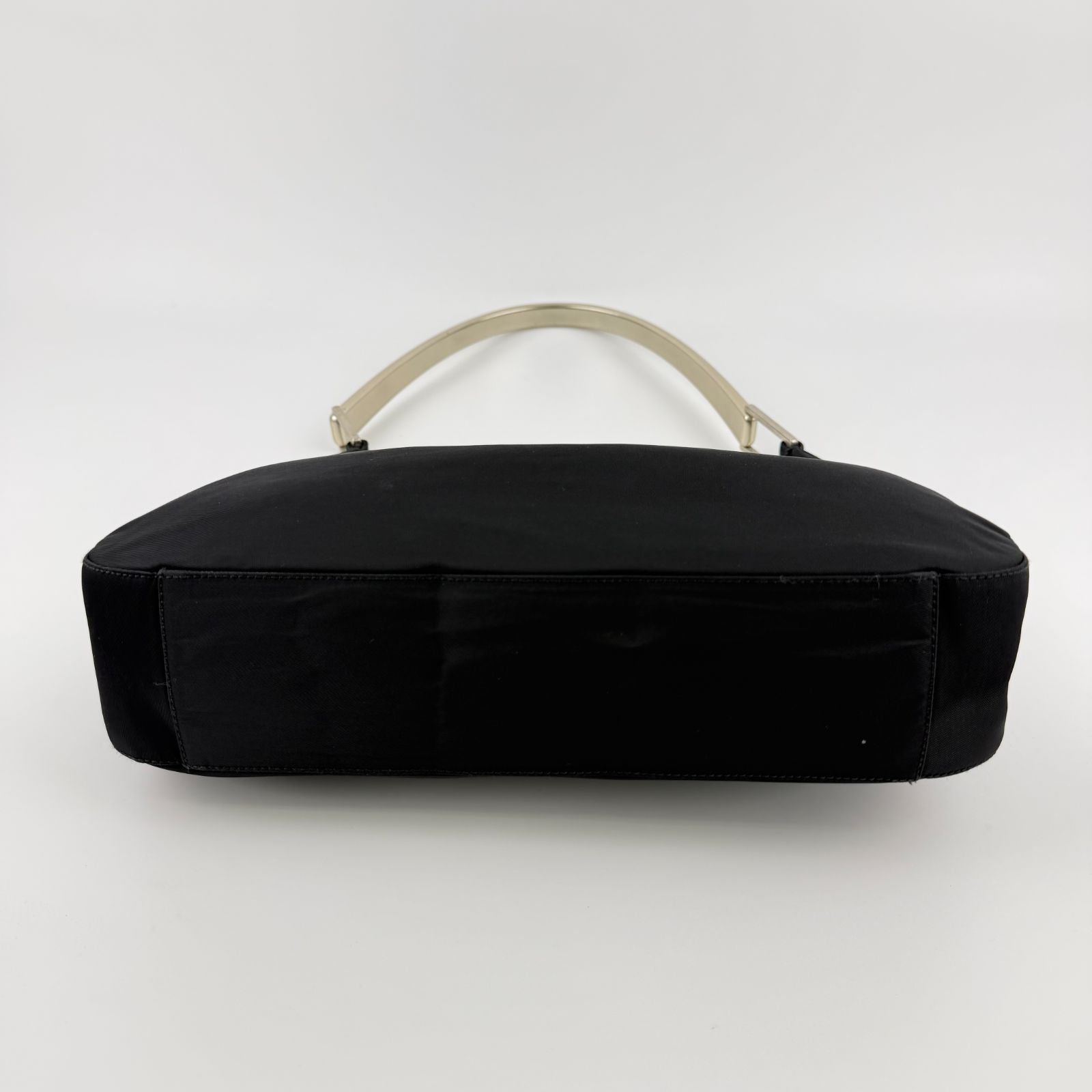 Prada Shoulder Bag Hobo Black Nylon Vintage — view 6
