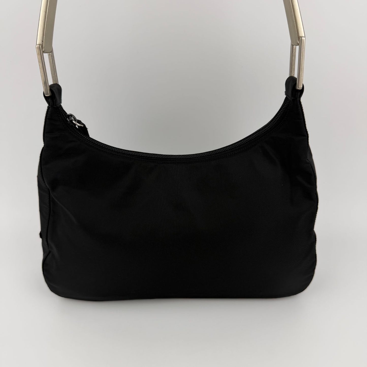 Prada Shoulder Bag Hobo Black Nylon Vintage — view 2