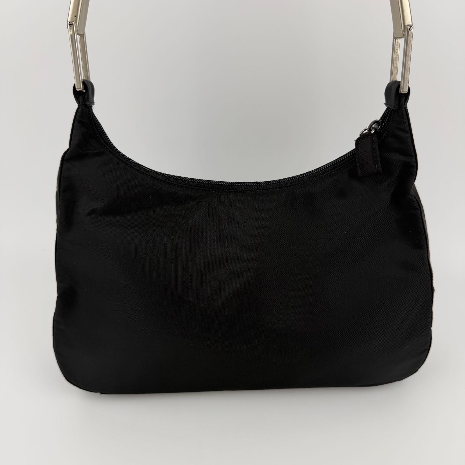 Prada Shoulder Bag Hobo Black Nylon Vintage — view 3
