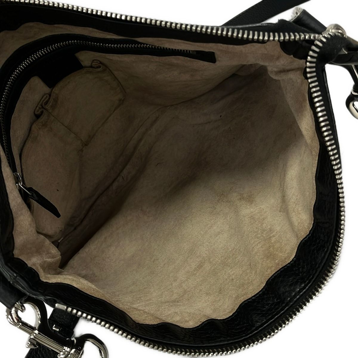 Gucci Shoulder Bag Black Detachable Strap Leather — view 7