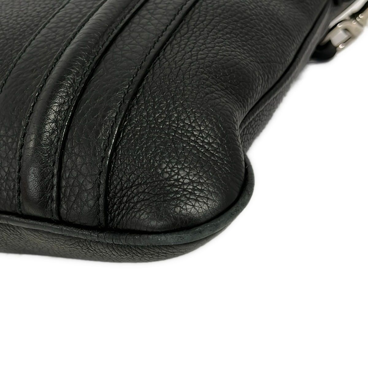 Gucci Shoulder Bag Black Detachable Strap Leather — view 6