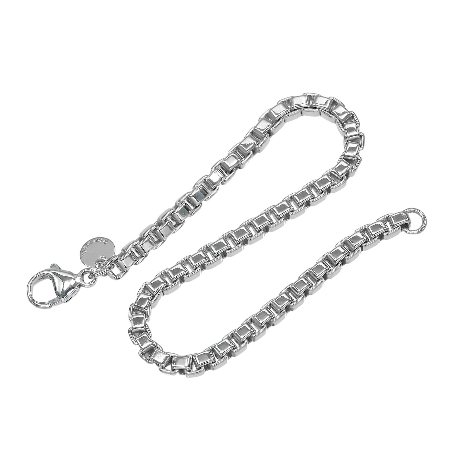 Tiffany & Co Venetian 18.5 cm 925 Sterling Silver Bracelet — view 9