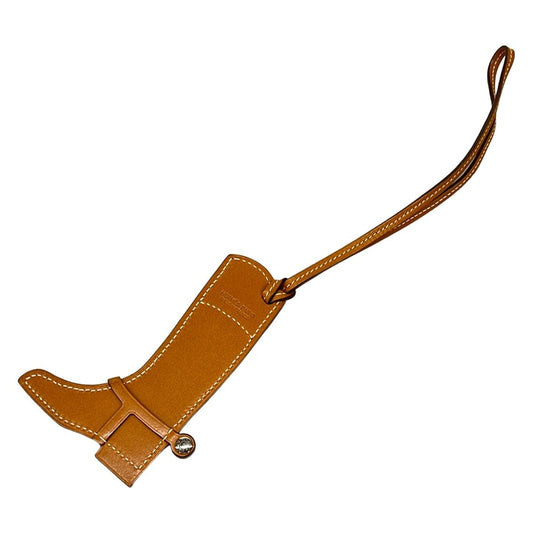 Hermes Key Holder Badok Boots Capucines Gold