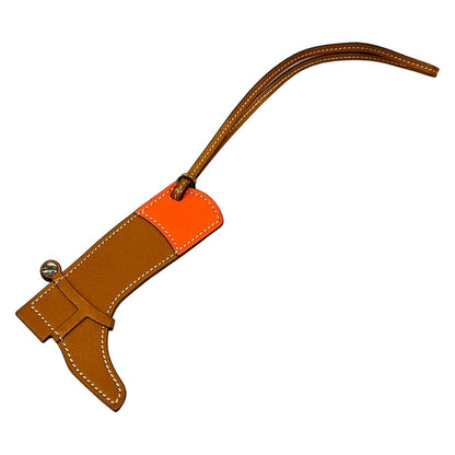 Hermes Key Holder Badok Boots Capucines Gold — view 2