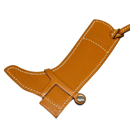 Hermes Key Holder Badok Boots Capucines Gold — view 4