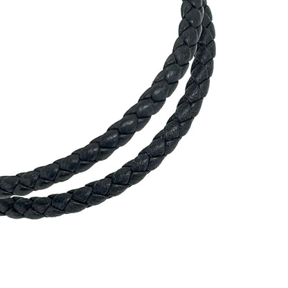 Hermes Bracelet Tournis Black Braided Matte — view 2
