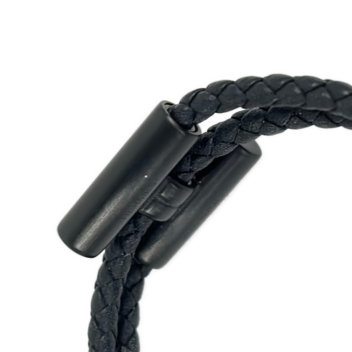Hermes Bracelet Tournis Black Braided Matte — view 4