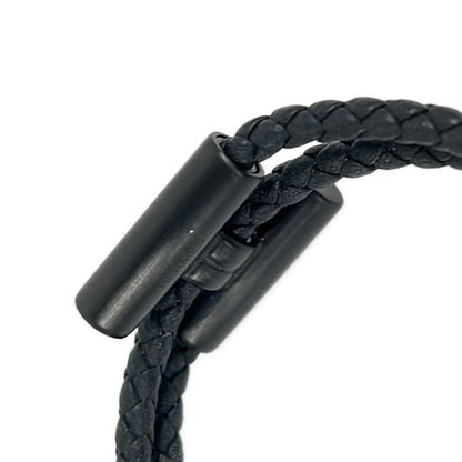 Hermes Bracelet Tournis Black Braided Matte — view 4
