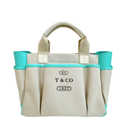 Tiffany & Co Cruise Canvas Garden Handbag Weekend Tote Logo