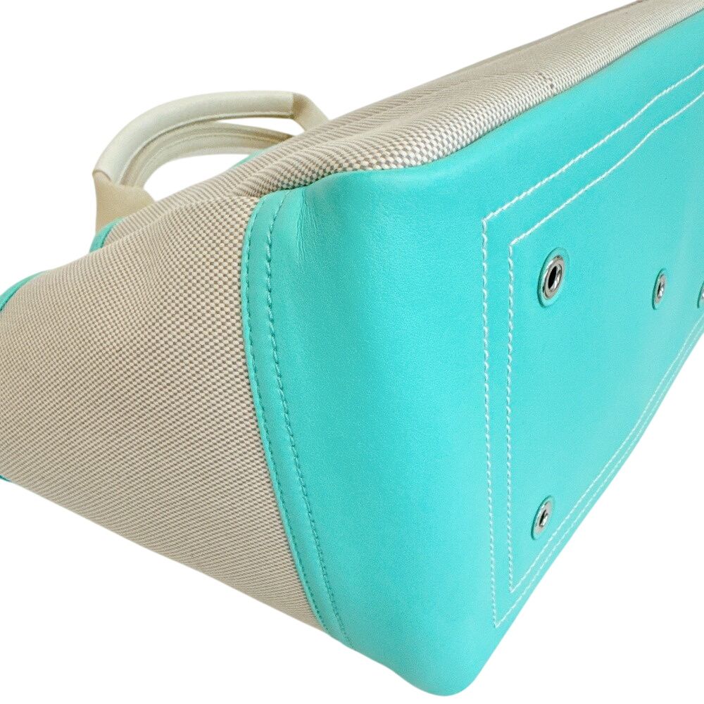 Tiffany & Co Cruise Canvas Garden Handbag Weekend Tote Logo — view 4