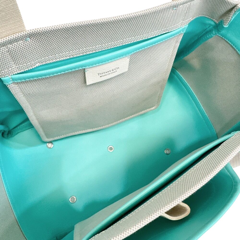 Tiffany & Co Cruise Canvas Garden Handbag Weekend Tote Logo — view 6