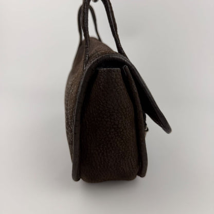 Prada Shoulder Bag Hobo Brown Leather Vintage — view 3