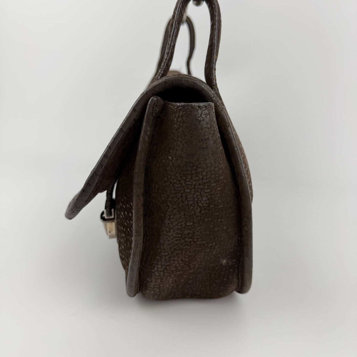 Prada Shoulder Bag Hobo Brown Leather Vintage — view 4