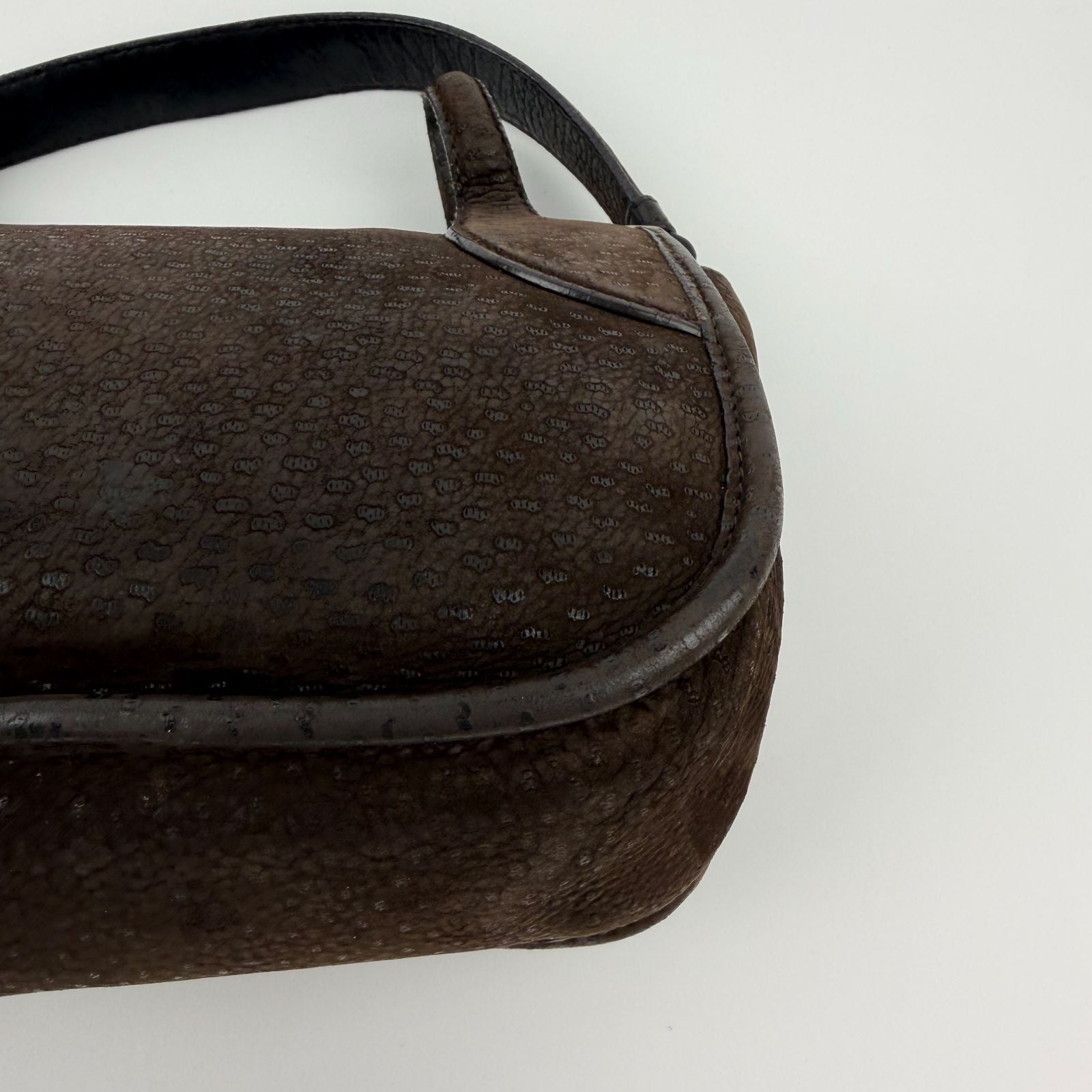 Prada Shoulder Bag Hobo Brown Leather Vintage — view 9