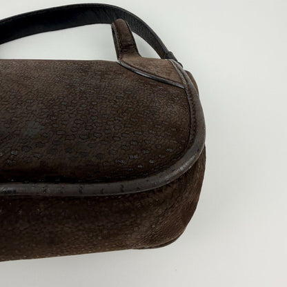Prada Shoulder Bag Hobo Brown Leather Vintage — view 9