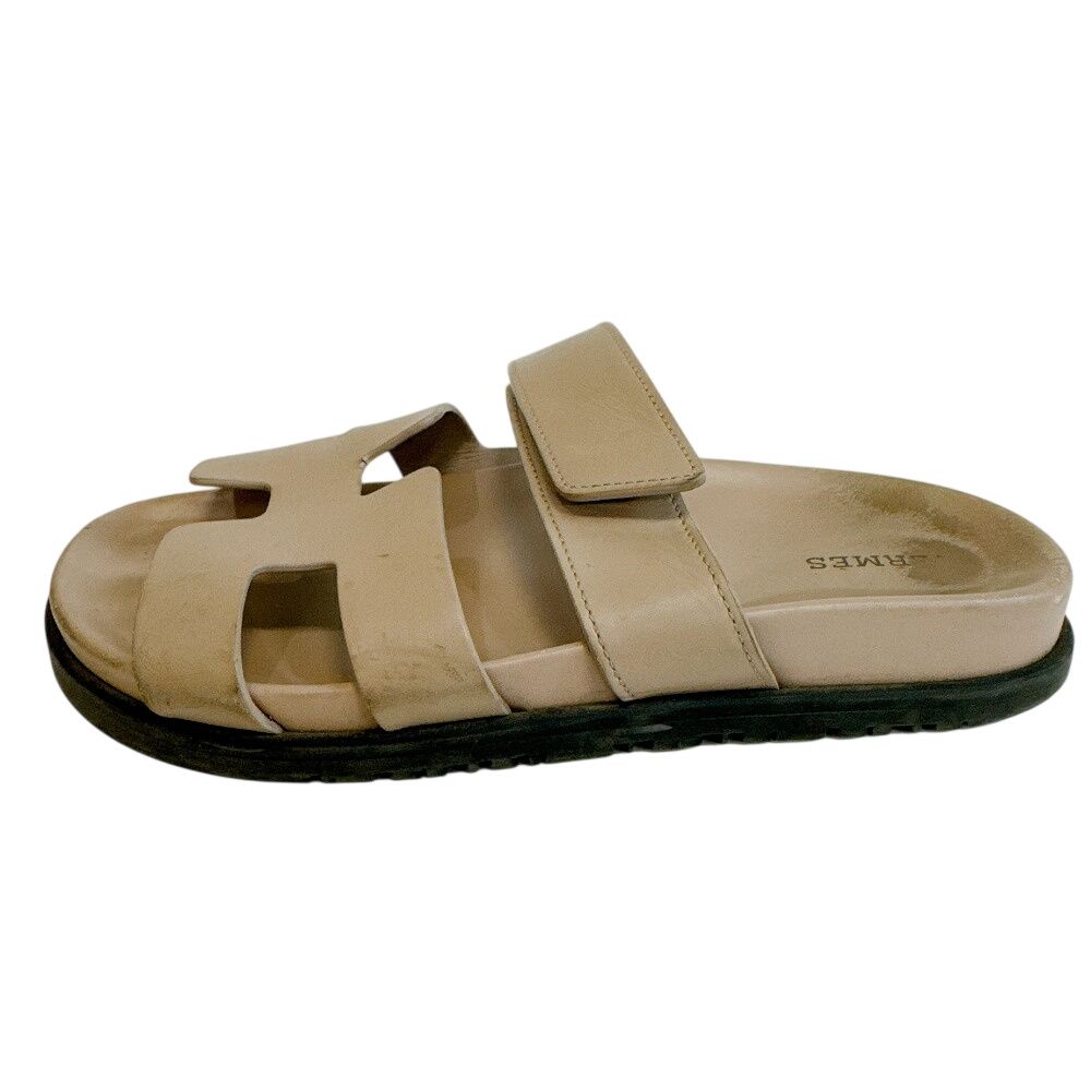Hermes Chypre Sandals Beige