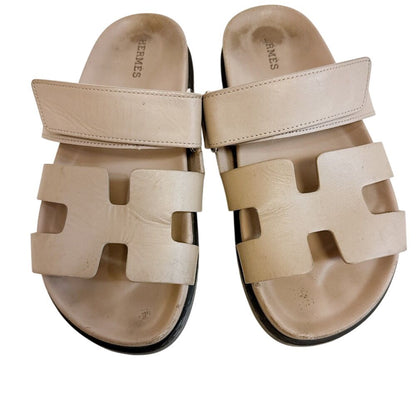 Hermes Chypre Sandals Beige — view 2