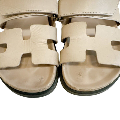 Hermes Chypre Sandals Beige — view 4