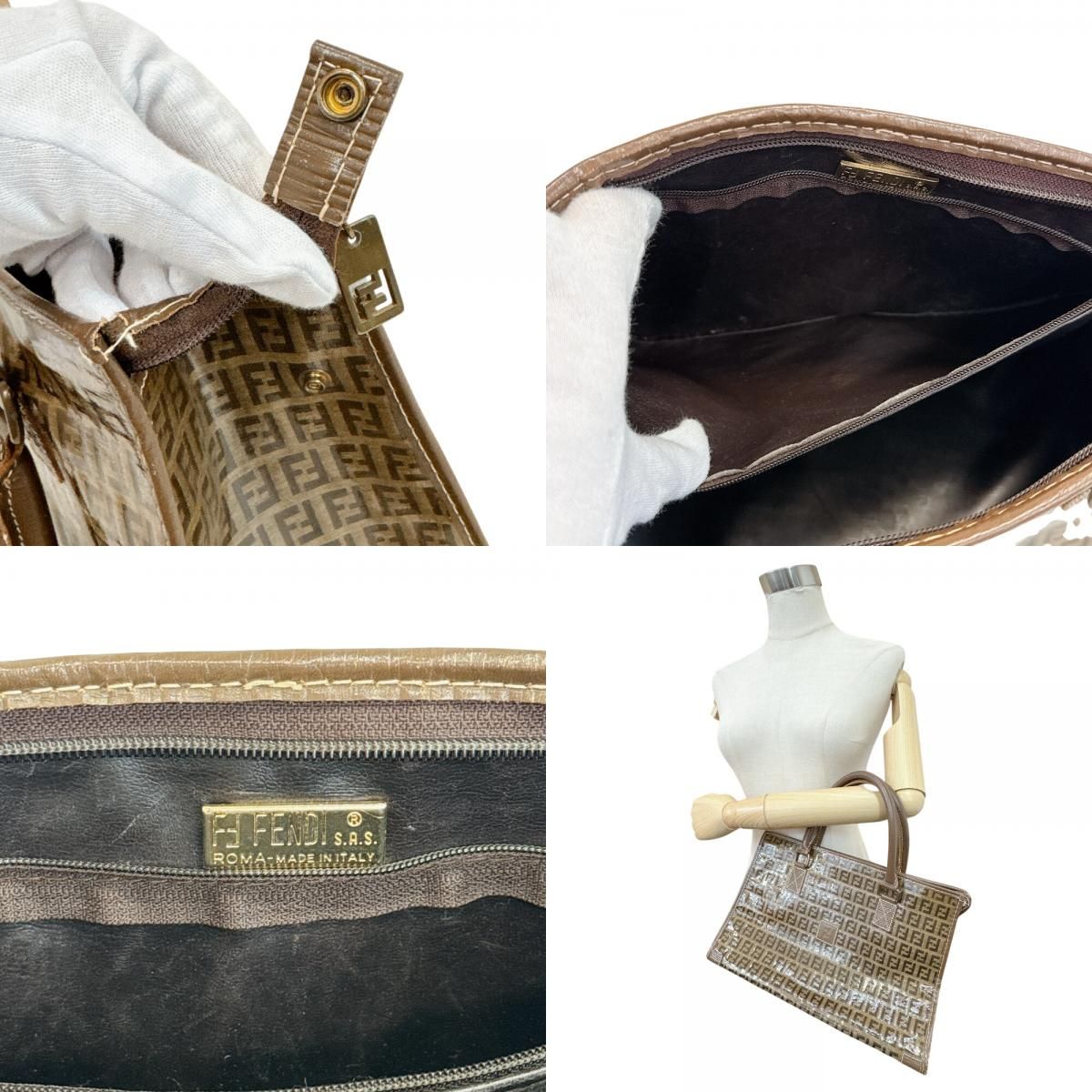Fendi Zucchino Business Bag Zucca — view 8
