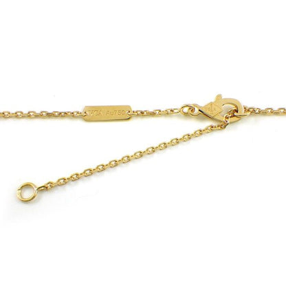 Van Cleef & Arpels Necklace Vintage Alhambra Guilloche 18k Yellow Gold Box Paper — view 3