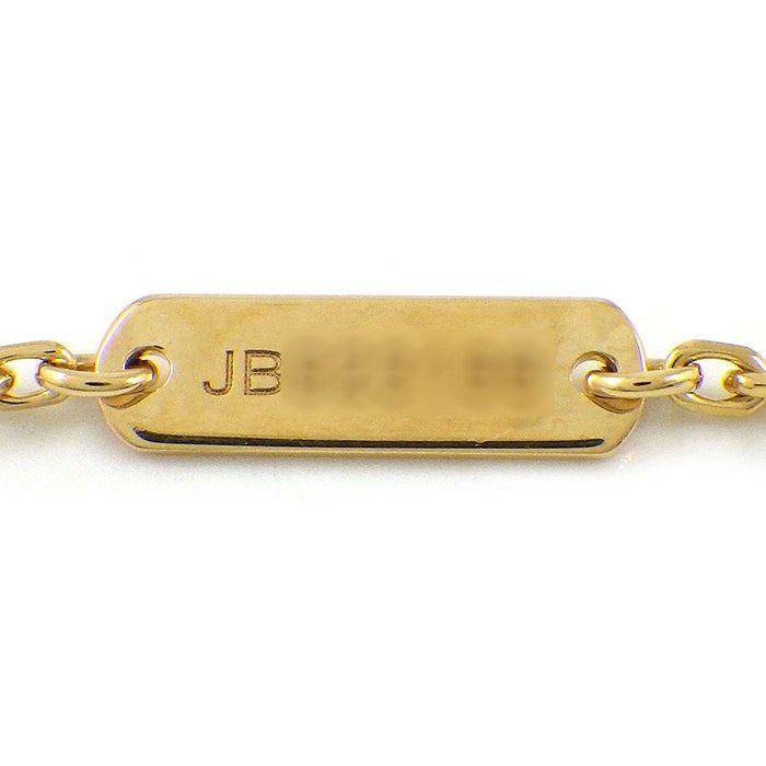 Van Cleef & Arpels Necklace Vintage Alhambra Guilloche 18k Yellow Gold Box Paper — view 4
