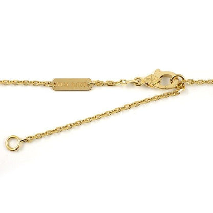 Van Cleef & Arpels Necklace Vintage Alhambra Guilloche 18k Yellow Gold Box Paper — view 3