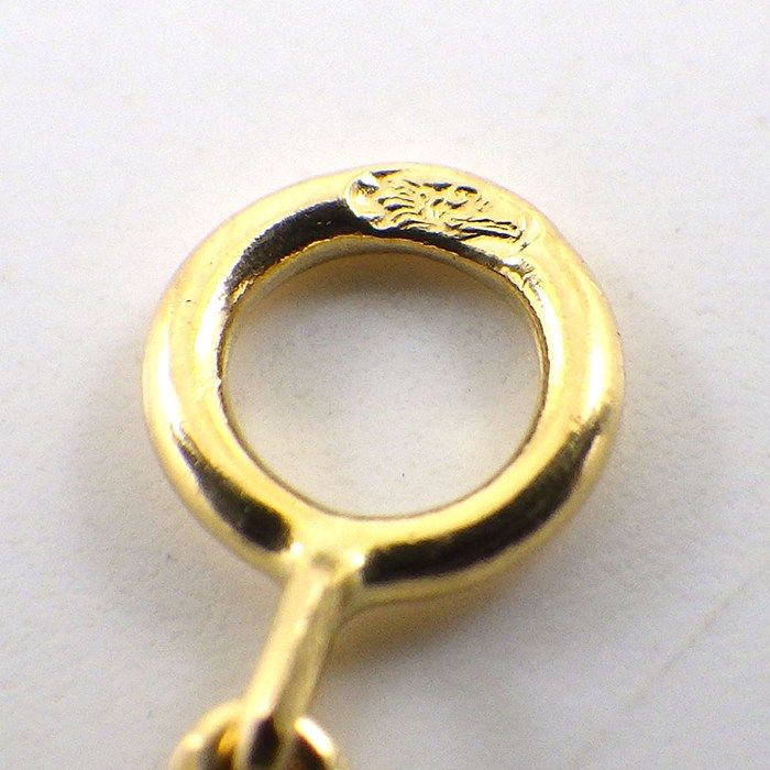 Van Cleef & Arpels Necklace Vintage Alhambra Guilloche 18k Yellow Gold Box Paper — view 6