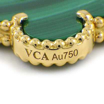 Van Cleef & Arpels Bracelet Vintage Alhambra 5 Motifs Malachite 18k Yellow Gold — view 4
