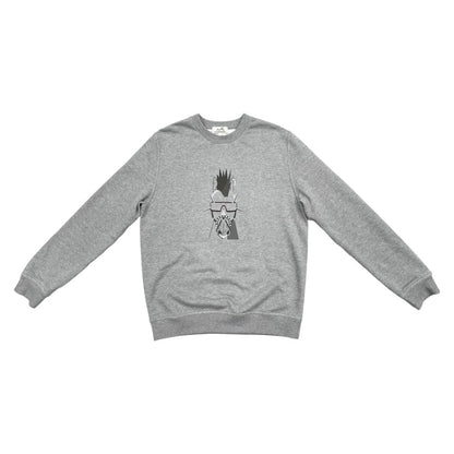 Hermes Sweatshirt Punk L Cotton Hose Gray