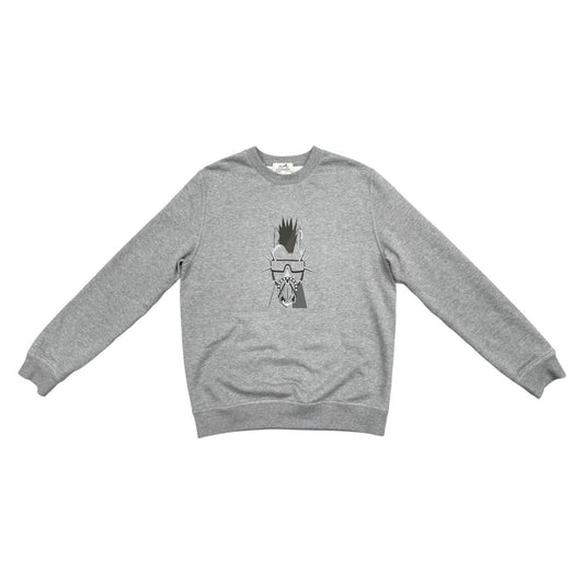Hermes Sweatshirt Punk L Cotton Hose Gray