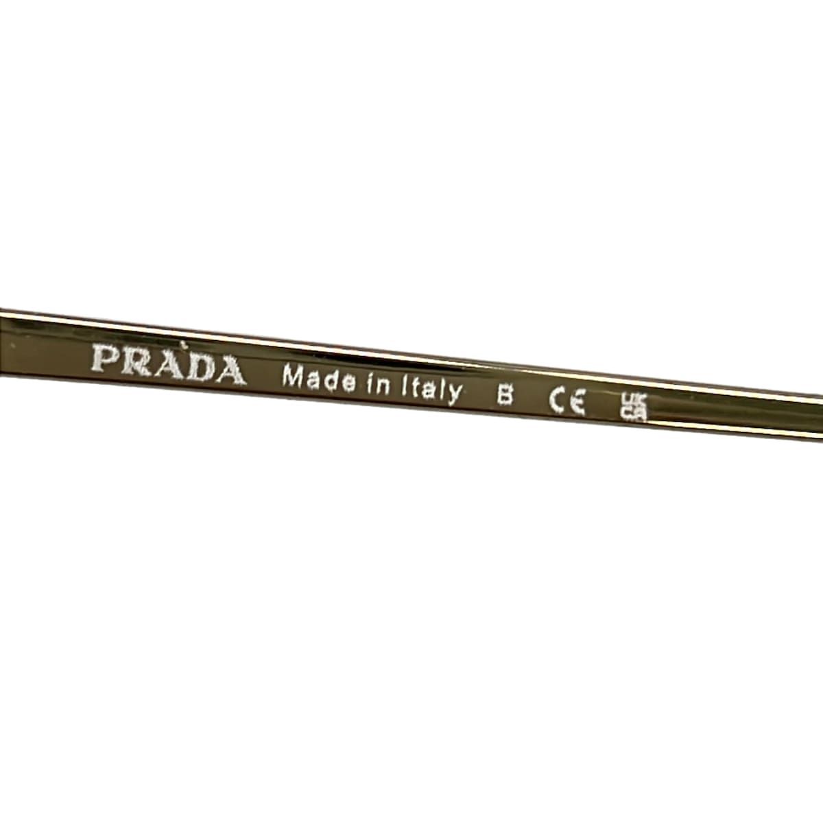 Prada Sunglasses Dark Brown Light Gray Eyewear — view 4