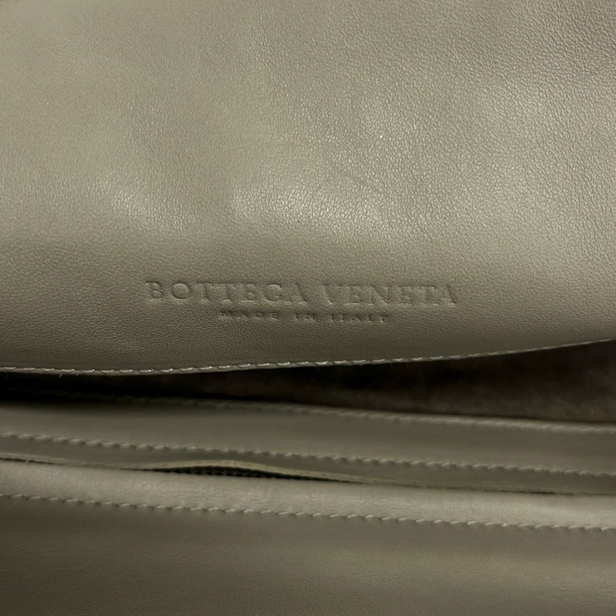 Bottega Veneta Shoulder Bag Intrecciato Beige Chain Leather — view 9