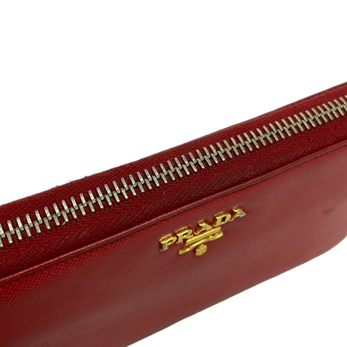 Prada Wallet Bordeaux Zip Around Leather — view 9