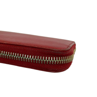 Prada Wallet Bordeaux Zip Around Leather — view 8