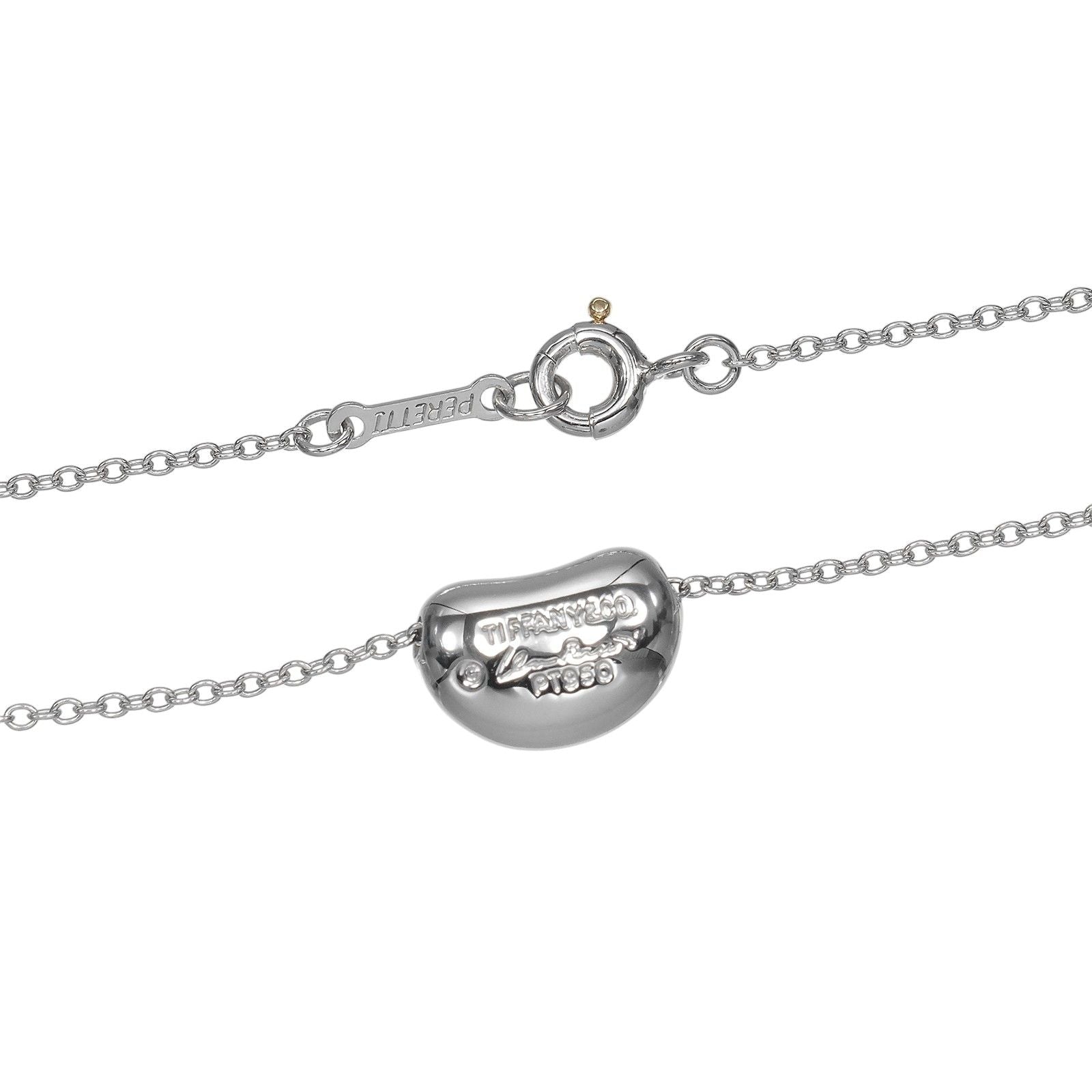 Tiffany & Co Bean Platinum Necklace — view 6